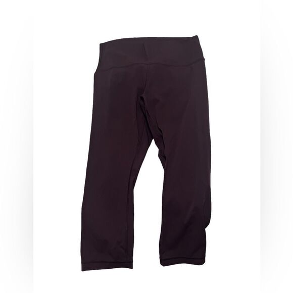 Lululemon 10 purple crop soft leggings maroon - Picture 3 of 9